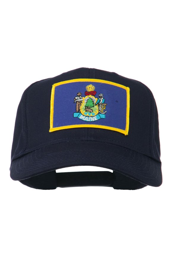 Eastern State Maine Embroidered Patch Cap - Navy OSFM