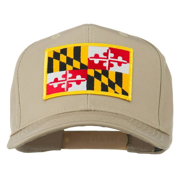 Eastern State Maryland Embroidered Patch Cap - Khaki OSFM