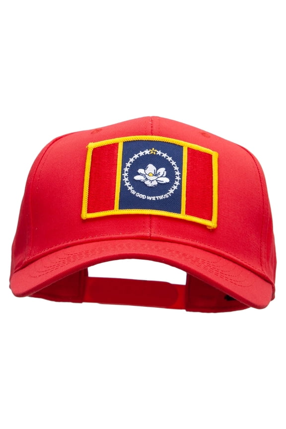 Eastern State Mississippi Embroidered Patch Cap - Red OSFM