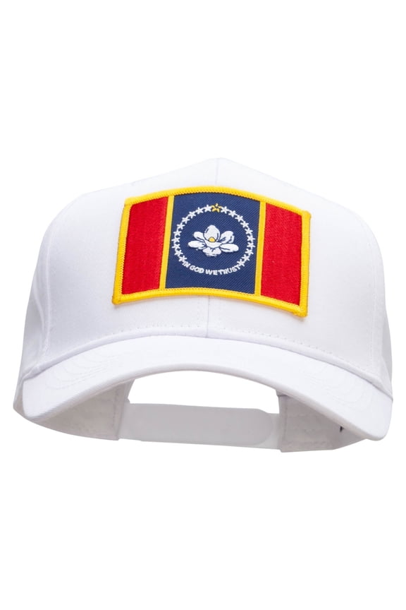 Eastern State Mississippi Embroidered Patch Cap - White OSFM