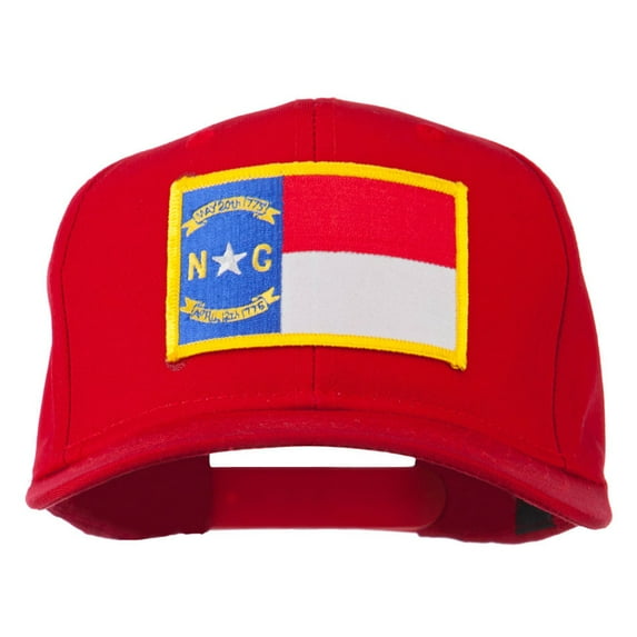 Eastern State North Carolina Embroidered Patch Cap - Red OSFM