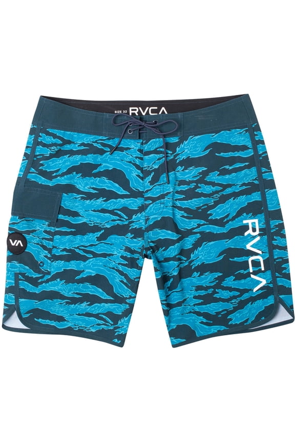 Eastern Trunk Mid Length Boardshorts [Blue Camo]