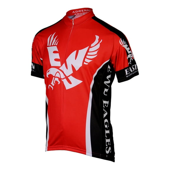 Eastern Washington University 3/4 zip Men's Short Sleeve Cycling Jersey