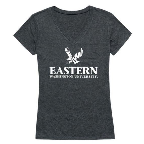 Eastern Washington University Women Institutional T-Shirt, Heather Charcoal - 2XL