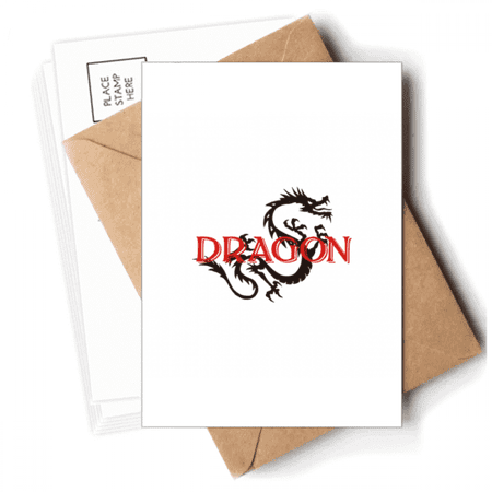 Eastern Western Mythology Animal Dragon Postcards Envelopes Blank Note Cards Mailing
