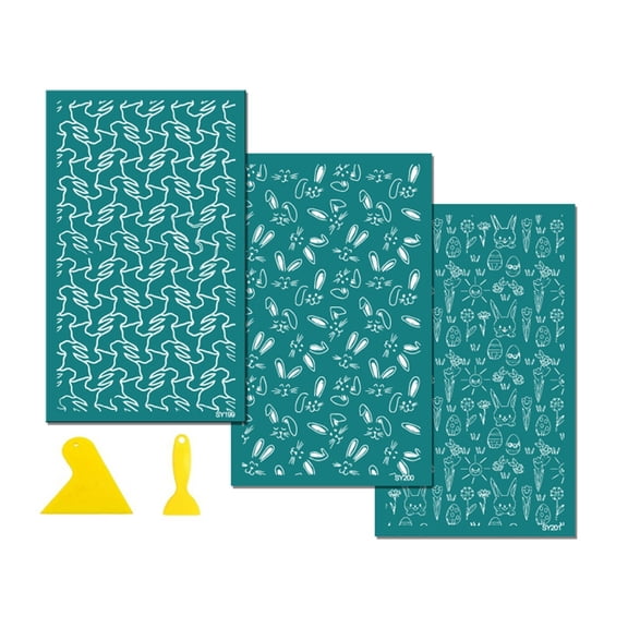 Easters Silk Screen Stencils Reusable Silk Screen Transfers for Painting
