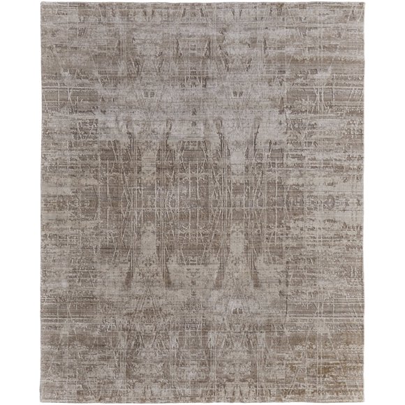 Eastfield Modern Abstract, Taupe/Brown, 5' x 8' Area Rug