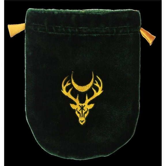 Eastgate Resource Green Velvet Moon Stag Tarot Bag