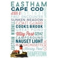 thumbnail image 1 of Eastham, Massachusetts, Cape Cod, Typography (12x18 Wall Art Poster, Room Decor), 1 of 3