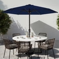 thumbnail image 1 of Easthome 9ft Patio Umbrella with Crank Lift System & 6 Sturdy Ribs Waterproof, Patio Table Umbrella Perfect for Poolside, Terrace, Beach and Outdoor Restaurant, Navy, 1 of 10