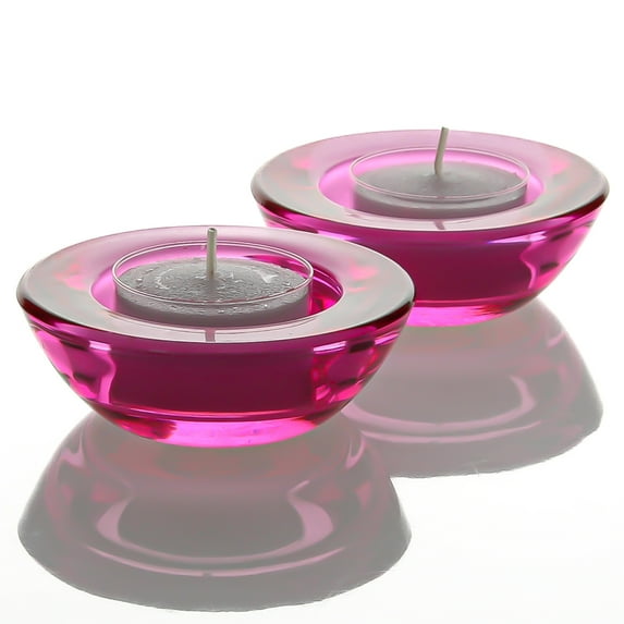 Eastland Chunky Tealight Candle Holder Pink Set of 12