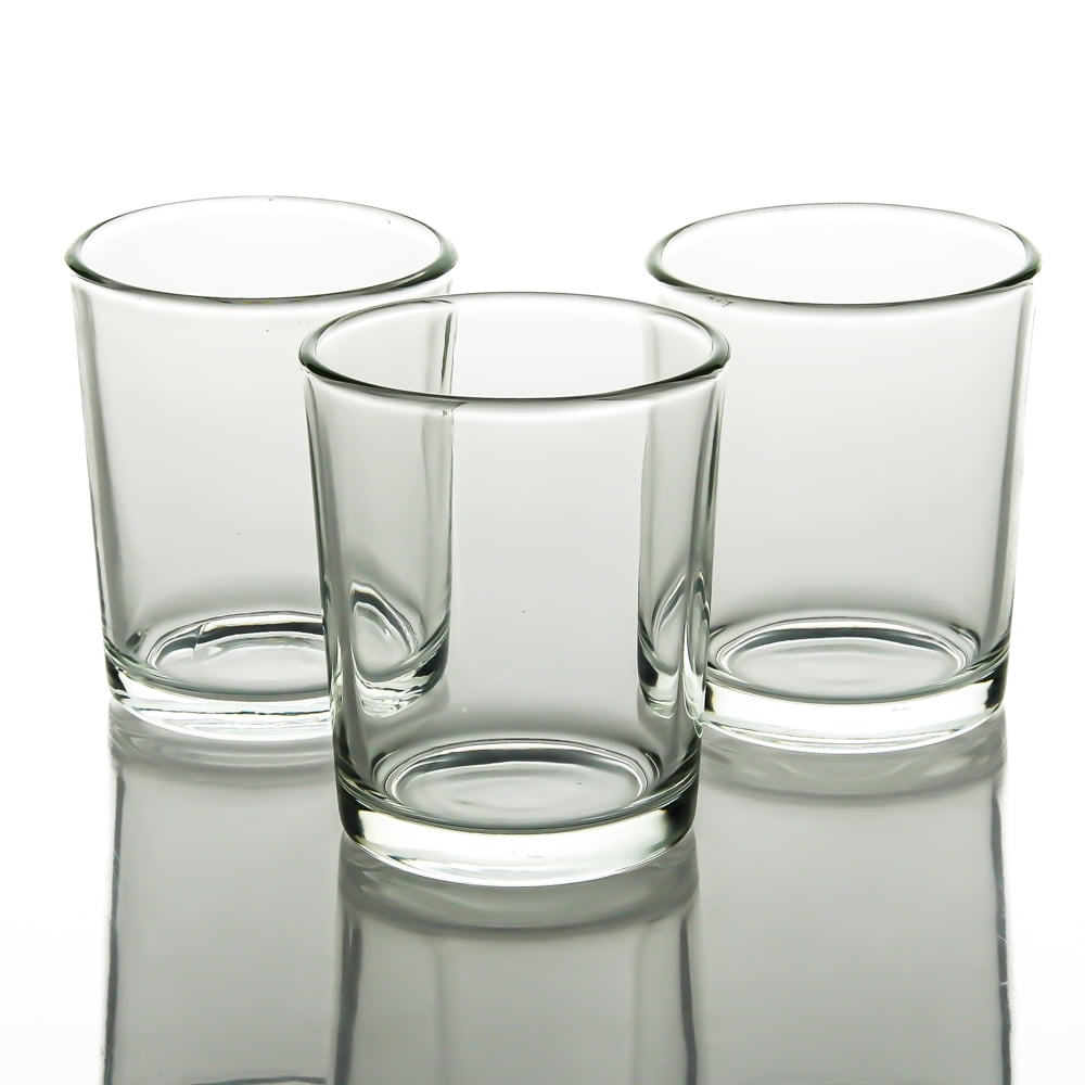 Richland Votive Candles & Eastland Votive Holders Blue Glass Set Of 12