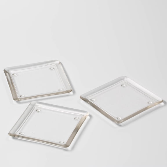 Eastland Square Glass Pillar Plate 5" Set of 36