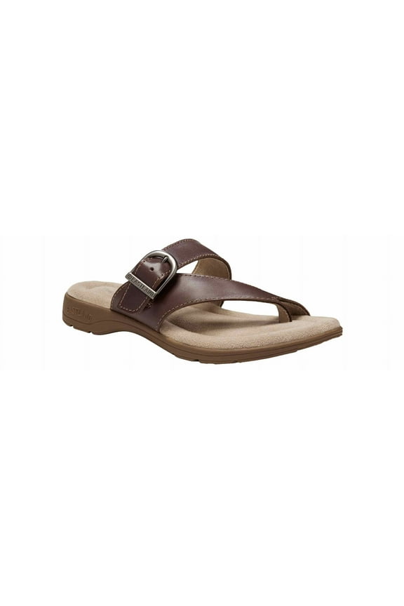 Tahiti II Women's Leather Thong Sandals Color: Brown Size: 6 MED