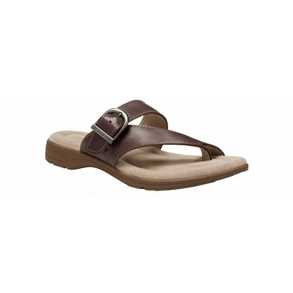 Eastland Tahiti II Women's Leather Thong Sandals Color: Brown Size: 7 MED