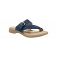 thumbnail image 1 of Eastland Tahiti II Women's Leather Thong Sandals Color: Navy Size: 7, 1 of 5