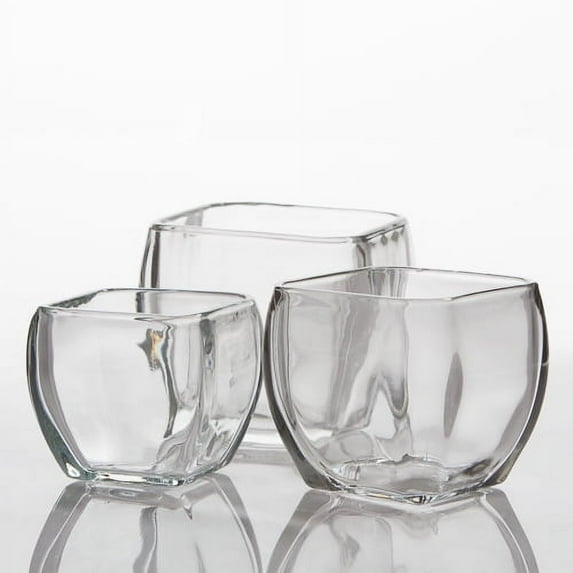 Eastland Tapered Square Candle Holders 3", 3.5" & 4" Set of 3