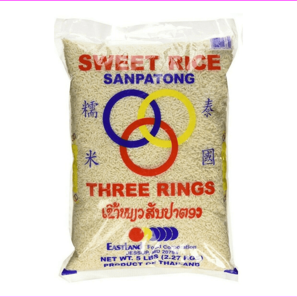Eastland Three Rings Sweet Rice Sanpatong 5 Lbs Bags - Walmart.com