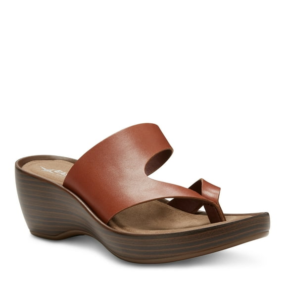 Eastland Laurel Women's Leather Thong Sandals Color: Tan Size: 6