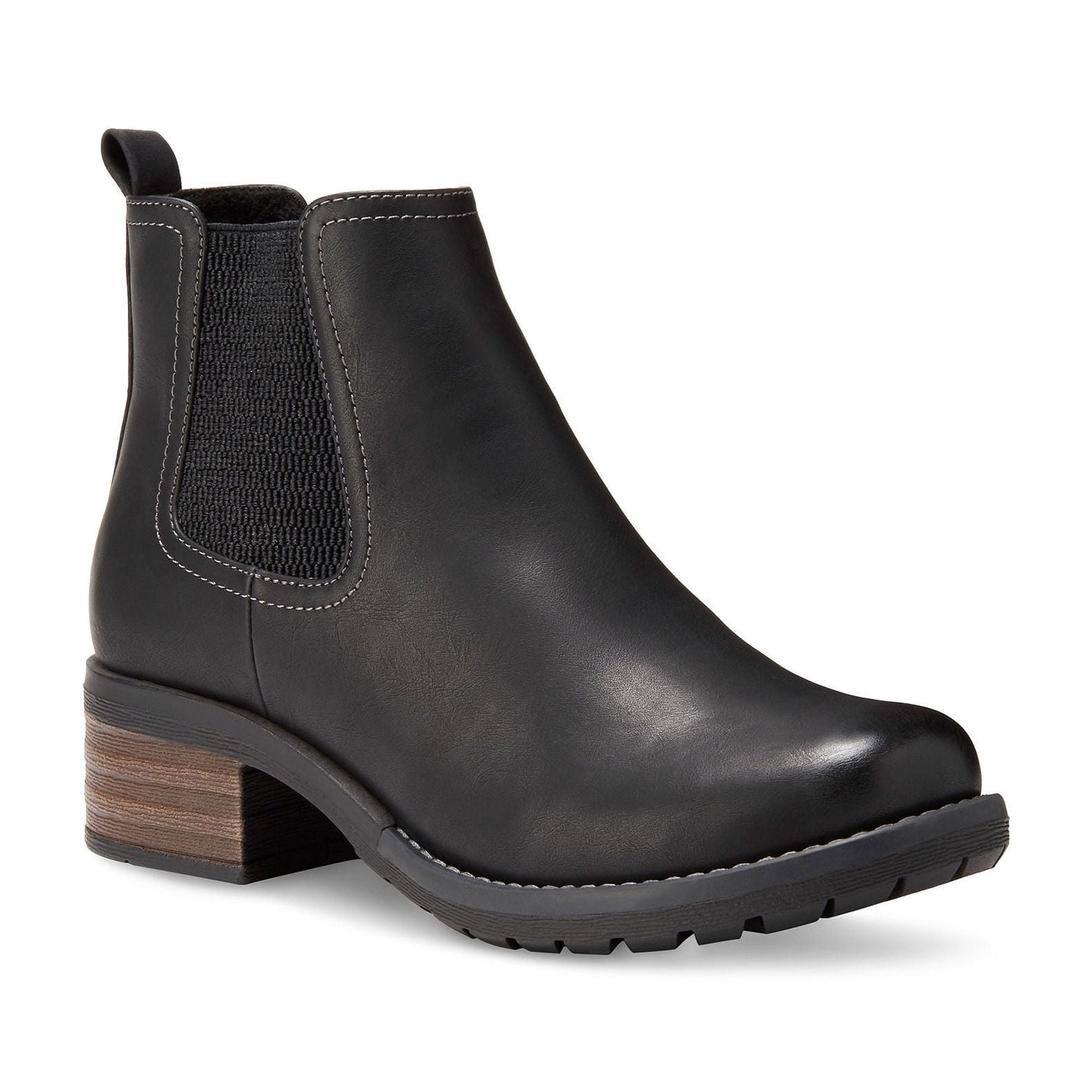 Eastland 2149 01 Women s Jasmine Low Heel Chelsea Pull On Ankle Boots Black 9.5 M Walmart
