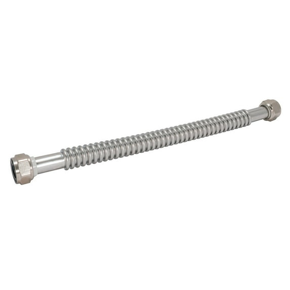 Eastman 0437015 Corrugated Stainless Steel Water Heater Connector, 3/4 inch FIP, 15 inch