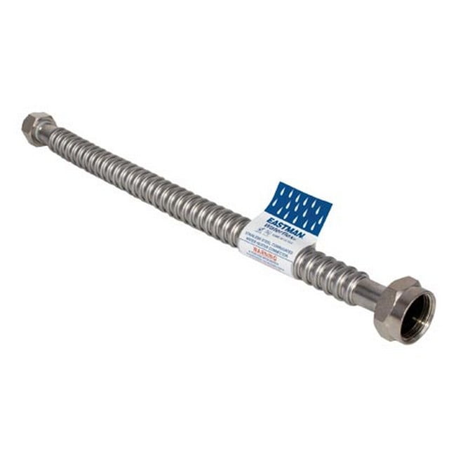 Eastman 0437524 Corrugated Stainless Steel Water Heater Connector, 3/4 inch FIP x 1 inch FIP, 24 inch