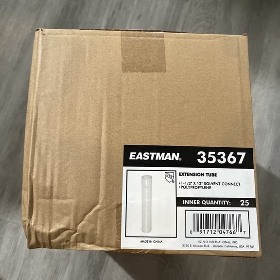 Eastman 1-1/2 x 12 Extension Tube Solvent Weld Case Pack 25