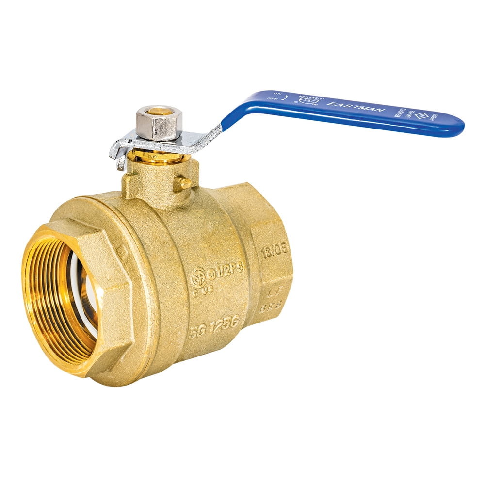 Heavy-Duty Brass 2-Inch Full Port Ball Valve with Lever Handle