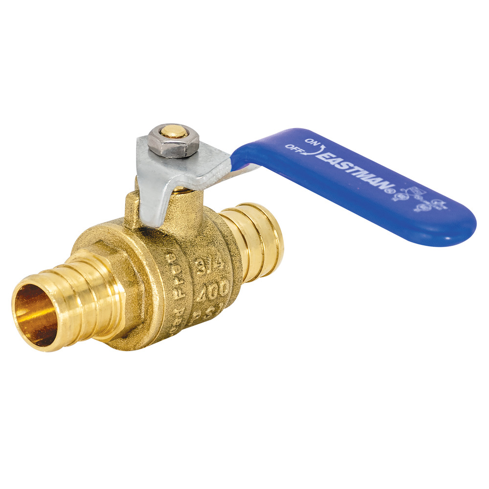 Eastman 20094LF Heavy-Duty PEX Ball Valve with Handle, 3/4 inch, Brass - image 1 of 6