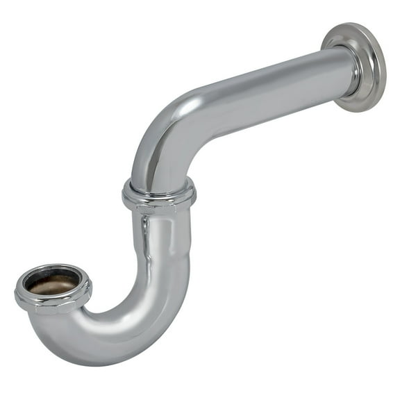 Eastman 35095 P-Trap with Flange, 1-1/2 inch, 17-Gauge, Chrome