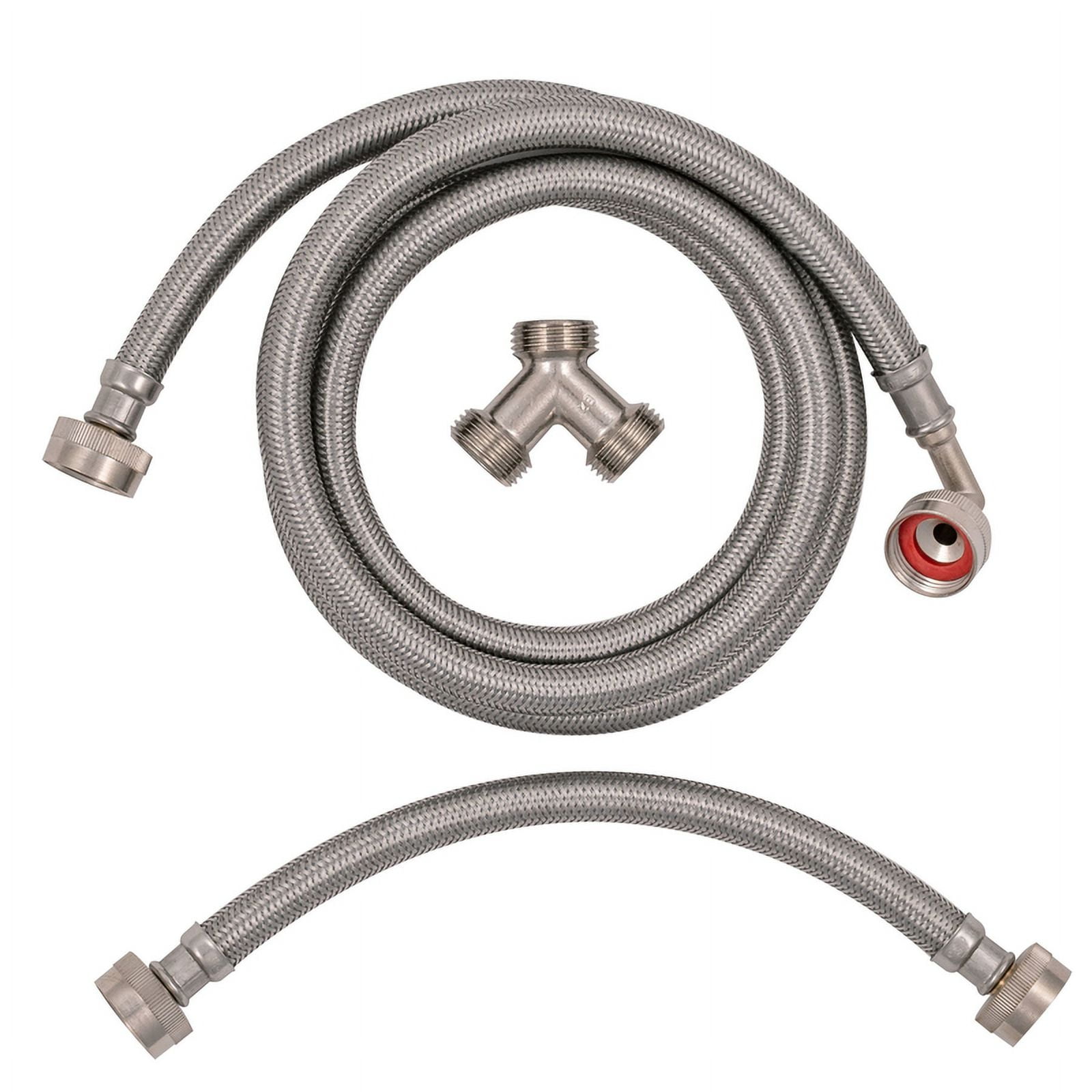 6 ft Silver Stainless Steel Steam Dryer Installation Kit