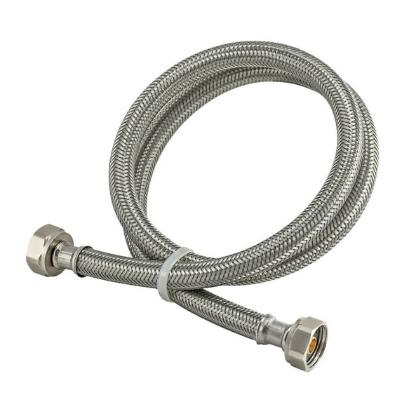 Eastman 48022 Braided Pipe Fittings & Couplers Stainless Steel Faucet Connector, 1/2 inch FIP, 60 inch