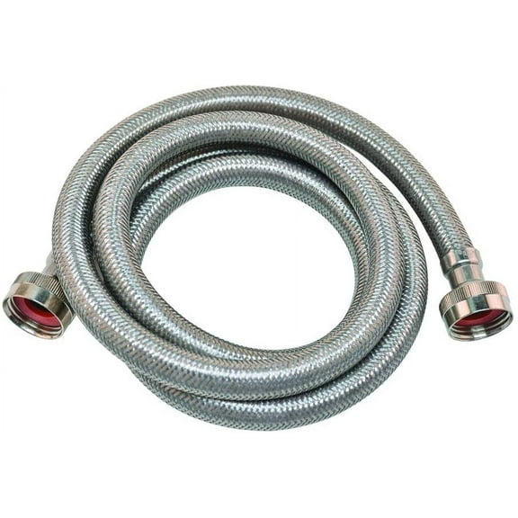 Eastman 48367 4 Ft Stainless Steel Washing Machine Hose