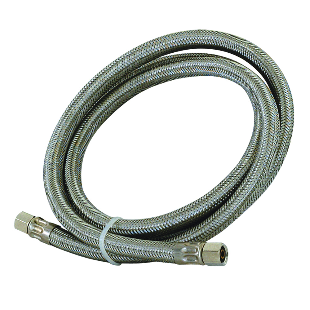 Eastman 48392 Braided Stainless Steel Ice Maker Supply Line, 1/4 inch Comp, 25 feet - image 1 of 3
