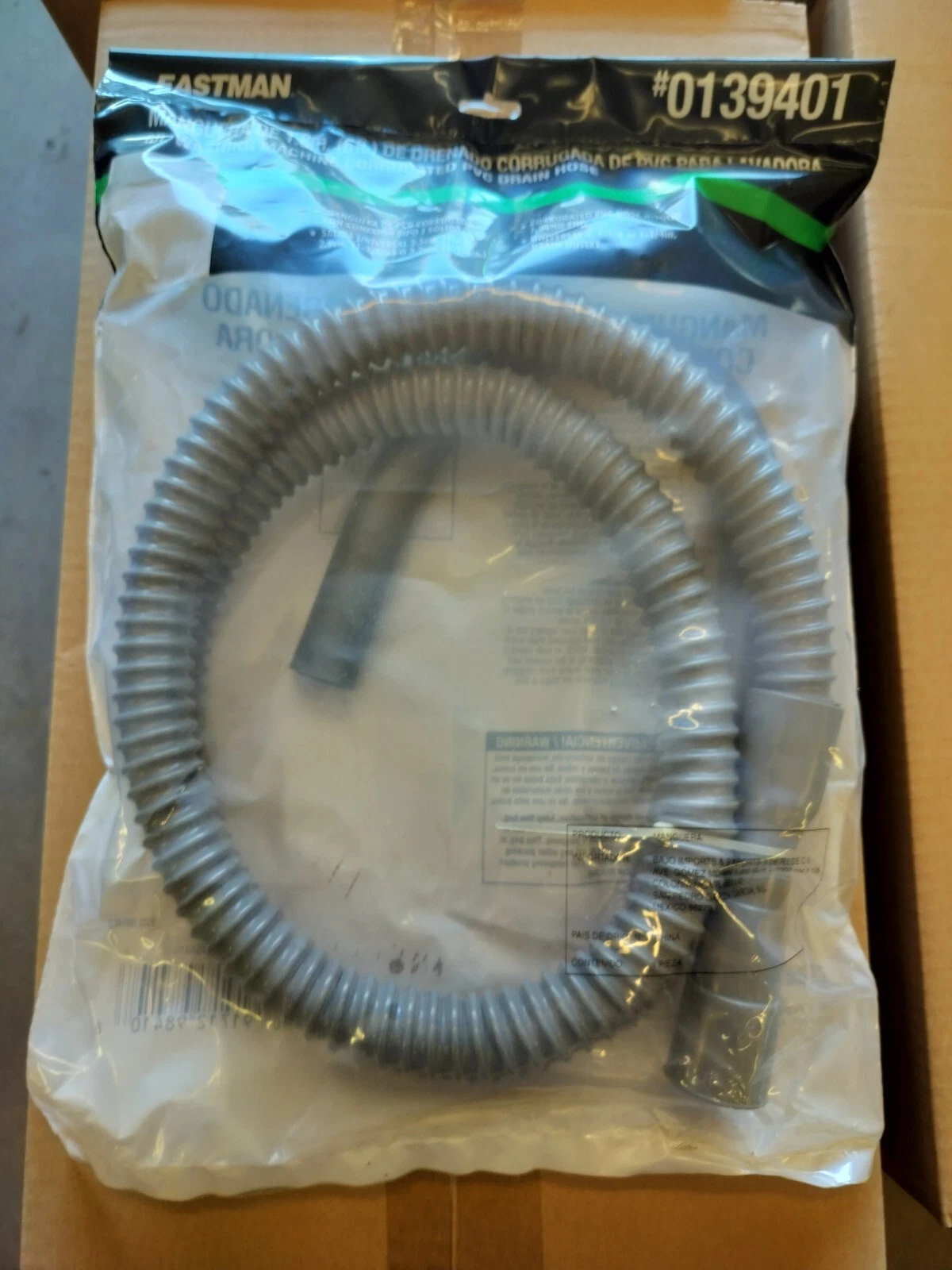 Eastman 6 Foot Washing Machine Corrugated Drain Hose #0139401
