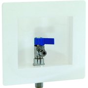 Eastman 60234 Ice Maker Outlet Box, 1/2 inch CPVC, White