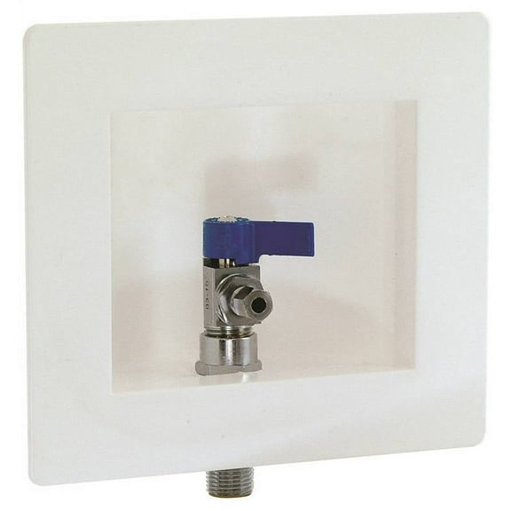 Eastman 60234 Ice Maker Outlet Box, 1/2 inch CPVC, White