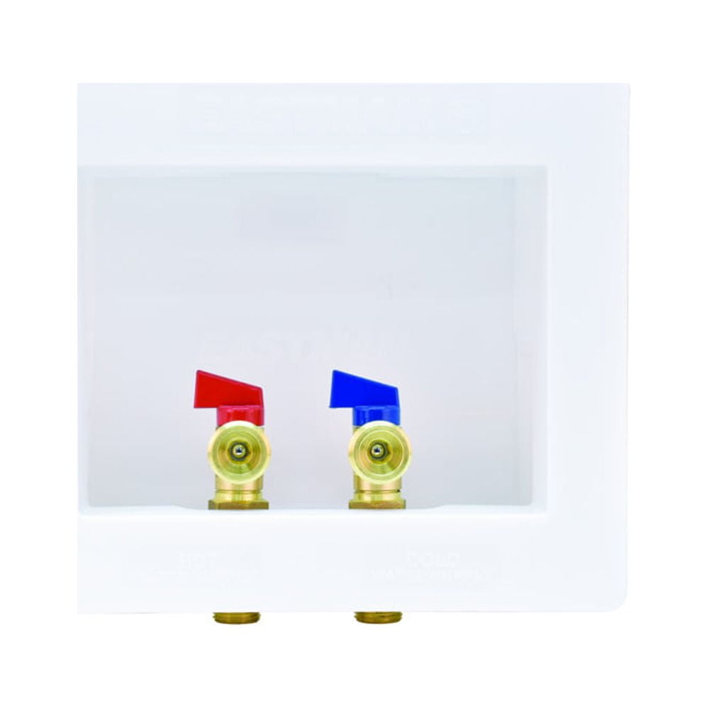 Eastman 60243 Dual Drain Washing Machine Outlet Box, 1/2 inch Sweat