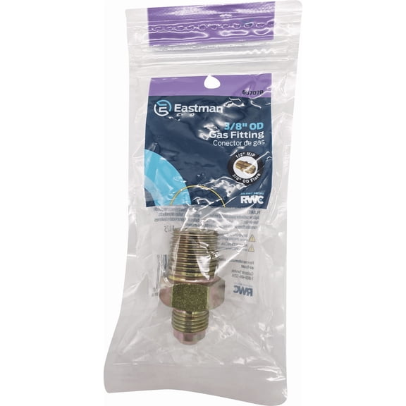 Eastman Flare Zinc-Plated Steel Gas Fitting - Pack of 2 Residential Use, Standard Application