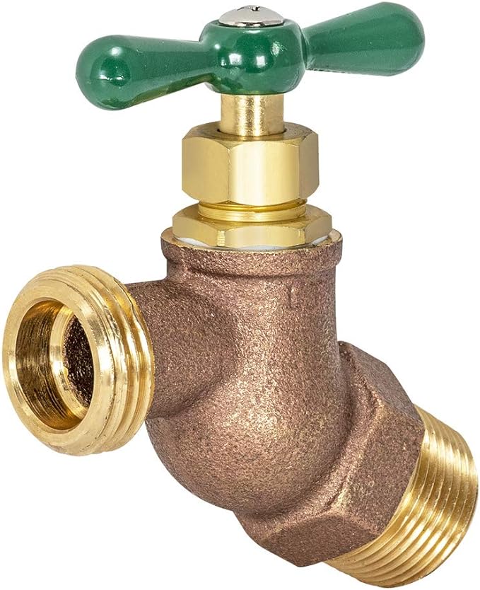 Eastman HeavyPattern Male NoKink Hose Bibb Valve, 3/4 Inch MIP