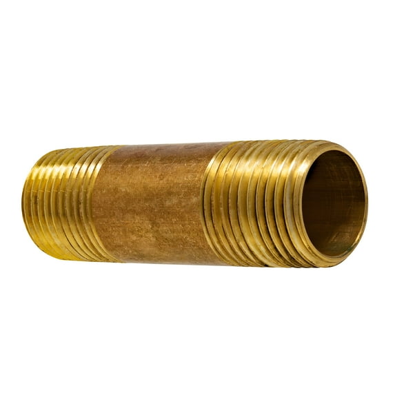 Eastman Lead Free 1/2" Male NPT MPT MIP Close Nipple Brass Pipe Fitting Fuel / Air / Water / Boat / Gas / Oil WOG (1/2" x 2.5" brass nipple)
