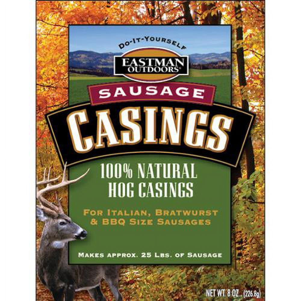 Eastman Outdoors 100 Natural Hog Casing for Italian, Bratwurst & BBQ