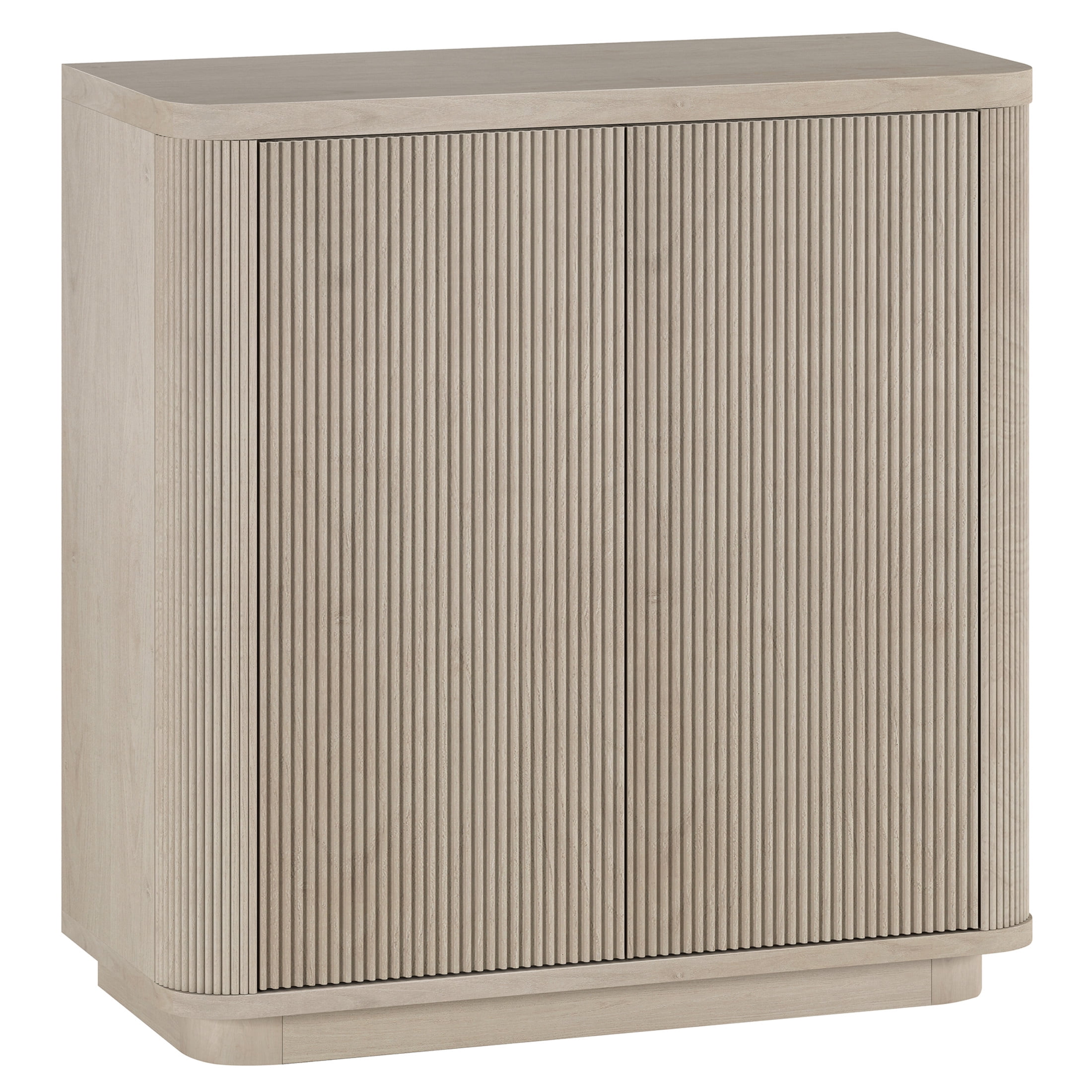 Evelyn&Zoe Modern/Contemporary 32" Wide Alder White Accent Cabinet