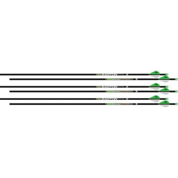 Easton 4mm Axis Long Range 340 Arrows w/2in Blazer Vanes, 6 Pack, 32in, 8.3 GPI