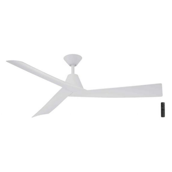 Open Box Easton 60 in. Indoor/Outdoor Matte White Ceiling Fan with Remote Control