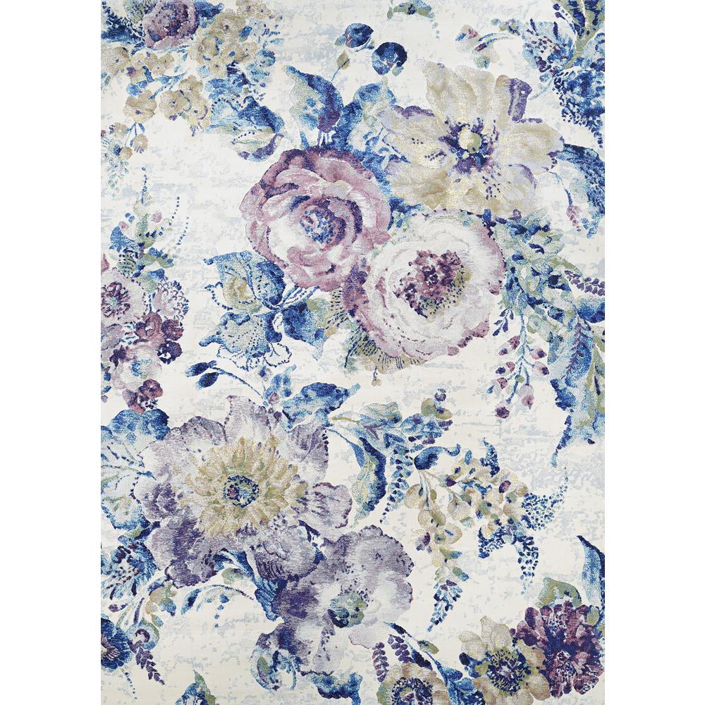 Couristan Easton Floral Chic/Bone-Multi Rug, Multiple Sizes - Walmart.com