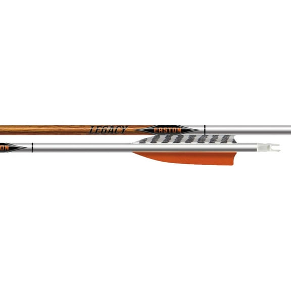 Easton 731376 Carbon Legacy 5mm 4in Helical Feather 340 Spine Arrows (6 Pack)