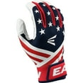 thumbnail image 2 of Easton MAV PRO Locked-In Adult Baseball Batting Gloves - Pro Cabretta Leather, White/Blue 2 of 9