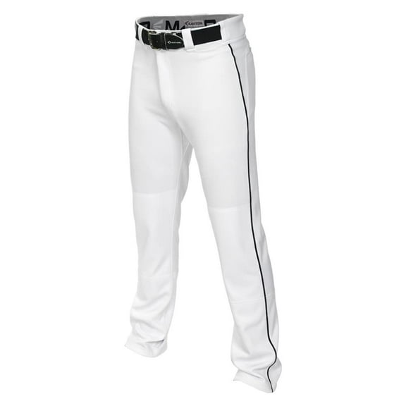 Easton Men's Mako 2 Piped Baseball Pants White/Black L