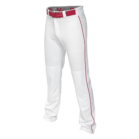 Easton Men's Mako 2 Piped Baseball Pants White/Red S